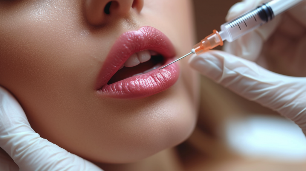 Lip flip med botox i læberne